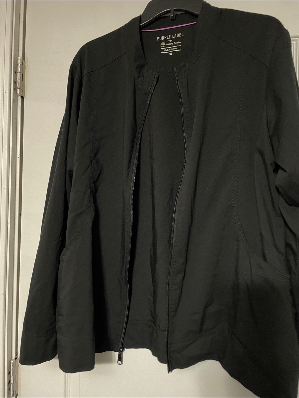 healing hands Black Women's Jacket - Purple Label